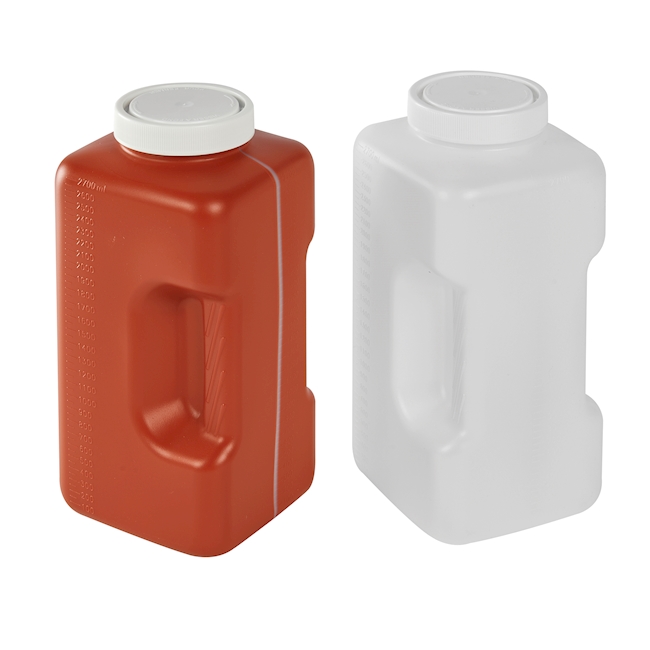 Square Bottle 2.7 l brown